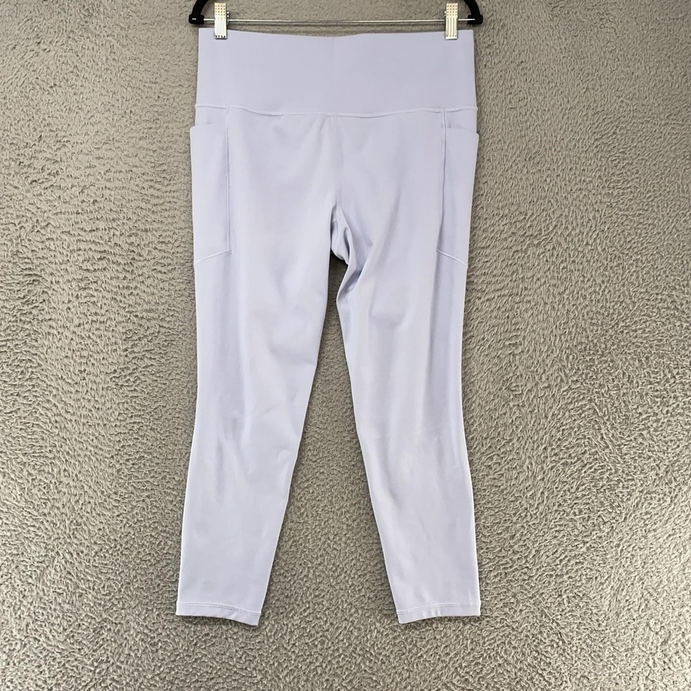 Athleta Salutation Stash 7/8 Tight Leggings Womens Large Purple High Rise Ankle